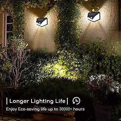 AASTIK 100 LED Solar Security Lights with Motion Sensor - Wireless Waterproof Outdoor Lighting for Garden, Wall, Yard - Bright Solar Powered Spotlight for Home Safety & Night Illumination | Perfect for Driveway, Patio, Backyard & Pathway Lighting