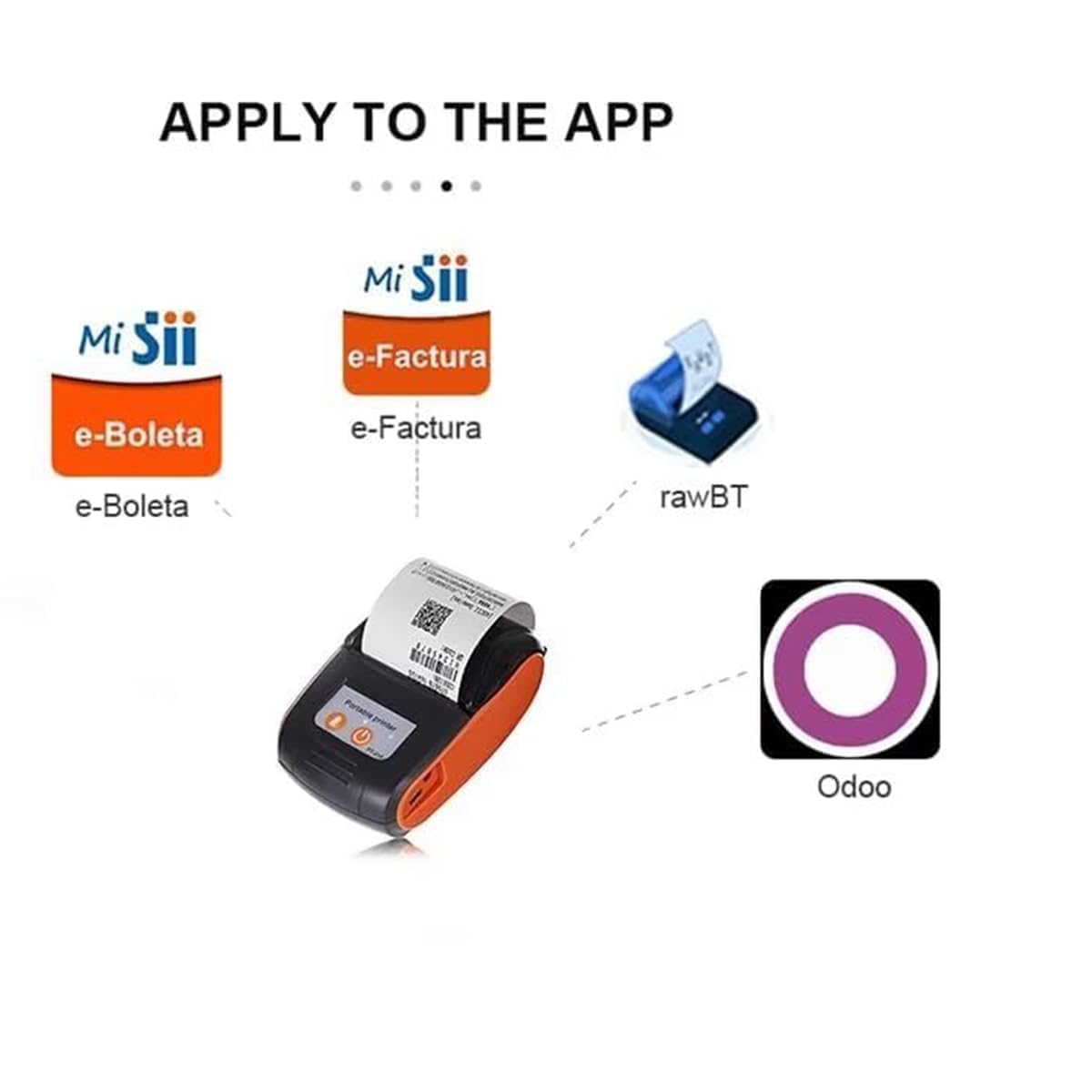 58mm Bluetooth Thermal Receipt Printer - Wireless Portable Mini Pocket POS Printer for Small Business | Compatible with Android, Windows, Linux (Not for iOS/Mac/iPad) | Blue | Ideal for Retail Stores, Food Trucks & Mobile Businesses