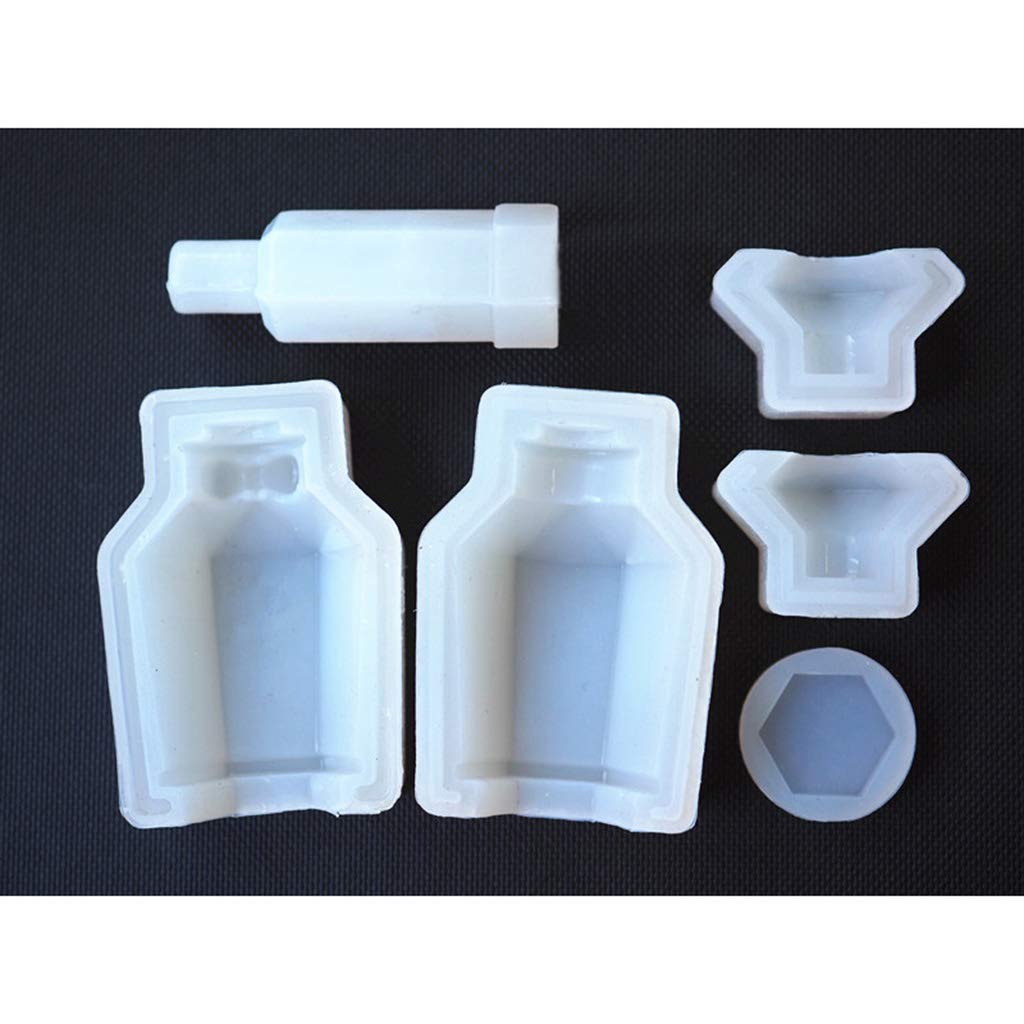Premium Silicone Resin Casting Molds for Perfume Bottles - DIY Jewelry Making Molds for Pendants, Bangles & Bracelets - Perfect for Handmade Crafts, Gift Making & Aromatherapy Projects