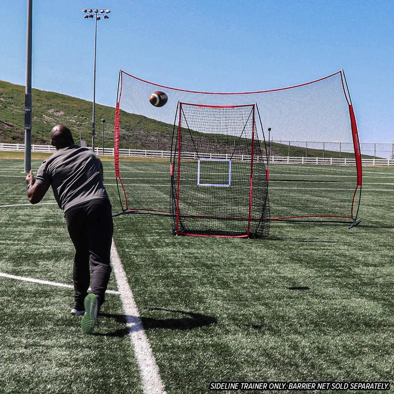 PowerNet Sideline Trainer 7x4 FT Football Kicking Net - Portable Soccer Training Net for Field Goal Practice, Perfect for Backyard, Training Drills & Game Day Warmups