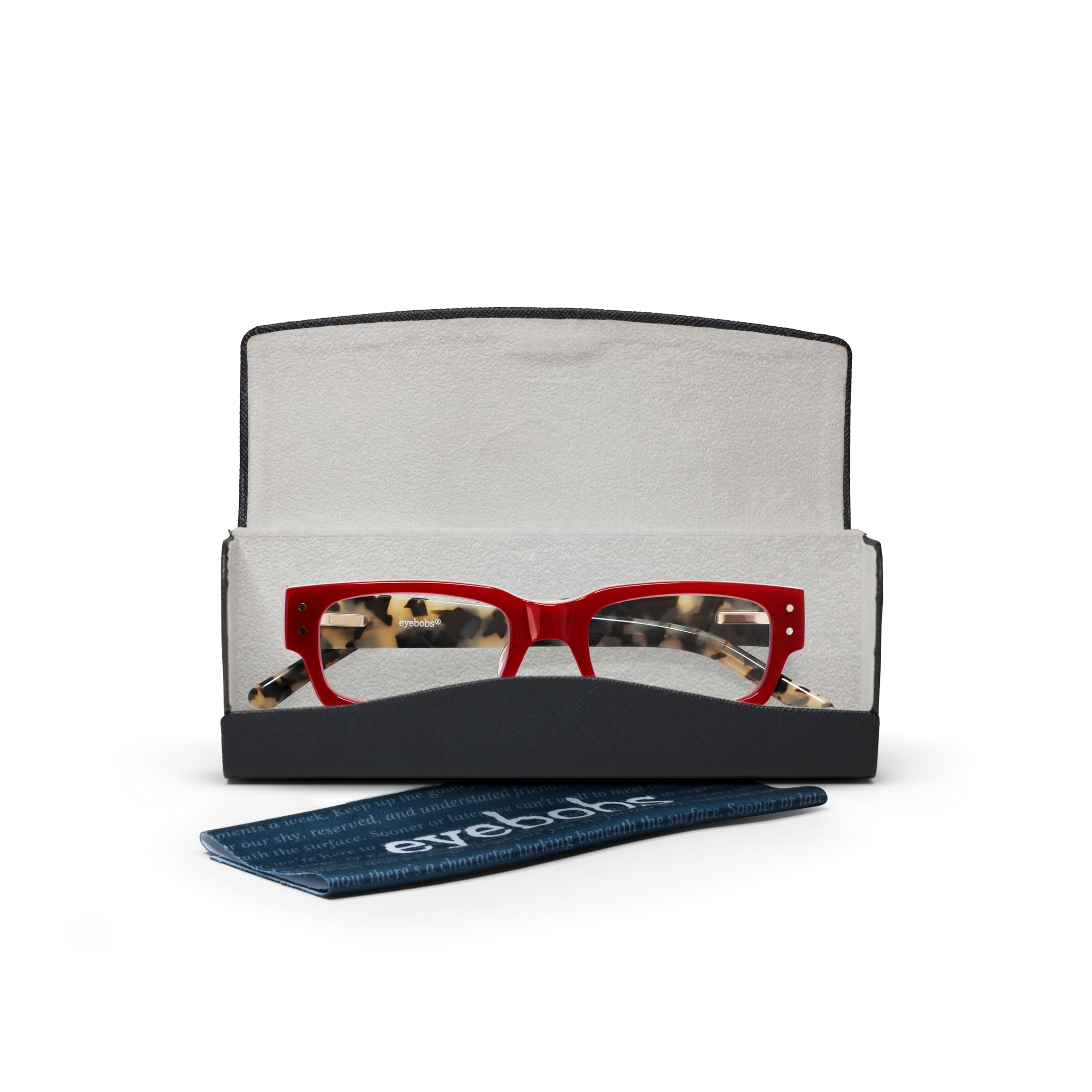 Eyebobs Peckerhead Premium Blue Light Blocking Glasses for Women & Men - Square Computer Reading Glasses with Anti-UV Protection | Reduce Eye Strain for Office Work, Gaming & Screen Time
