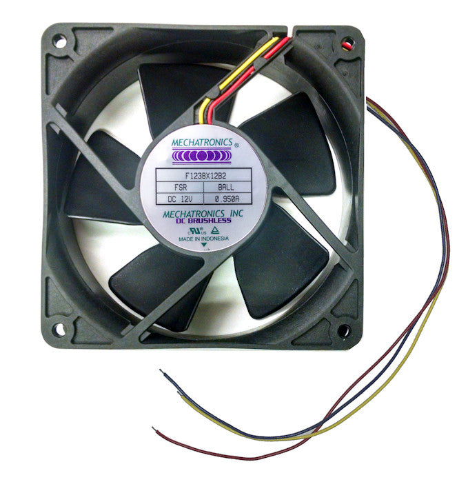 High Performance Mechatronics 120x120x38mm 12V DC Cooling Fan with Locked Rotor Alarm - Model F1238X12B2 FSR - Perfect for Server Racks, Industrial Equipment & PC Cooling Systems