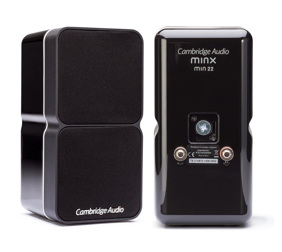 Cambridge Audio Minx Min22 Compact Bookshelf Speakers - High-Quality Sound for Home Theater, Gaming & Music Listening