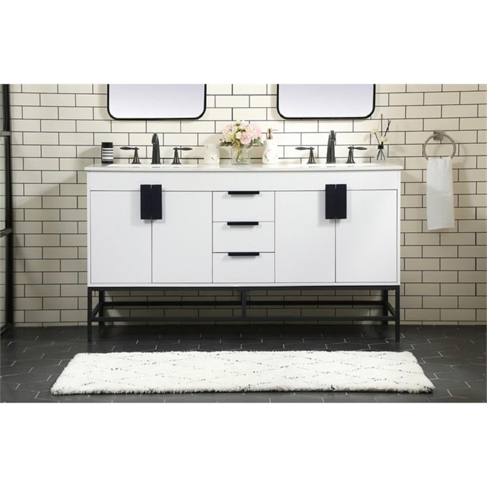 18 Inch Modern Bathroom Vanity Cabinet - Natural Oak Under Sink Storage Organizer for Bathroom Decor | Space-Saving Bathroom Fixture for Small Spaces & Apartment Living
