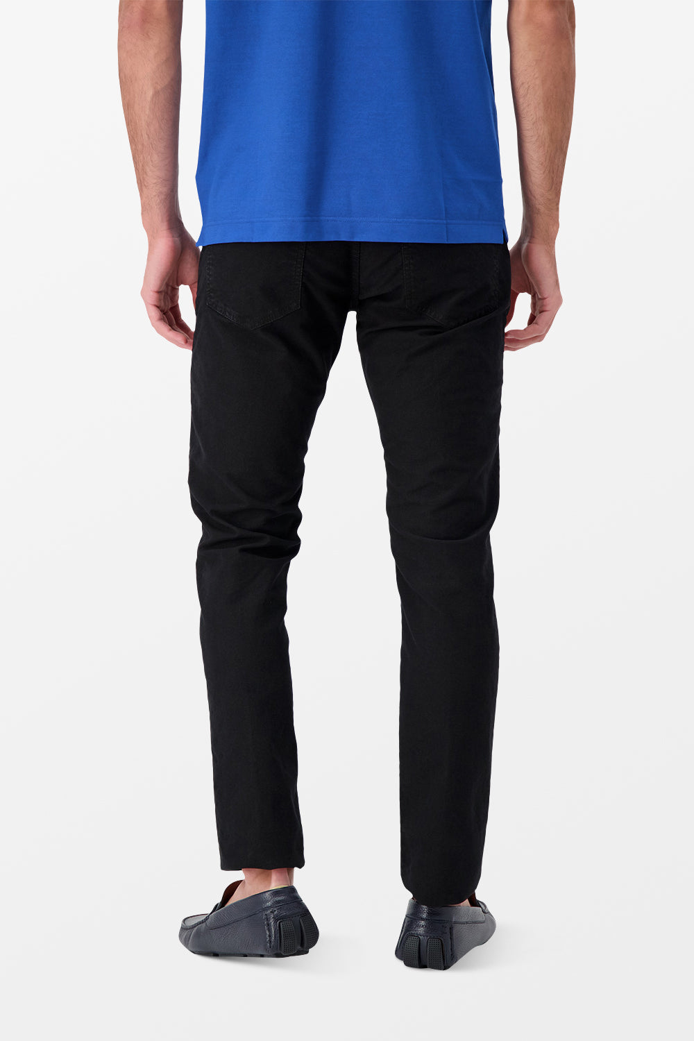 Incotex Black Casual Trousers for Men - Comfortable Slim Fit Dress Pants for Office, Travel & Everyday Wear