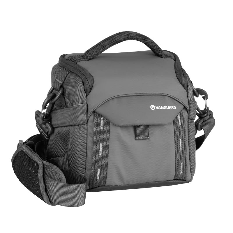 VEO 15M Gray Camera Shoulder Bag - Durable DSLR/SLR Camera Case with Adjustable Strap for Photographers, Travel & Outdoor Shooting