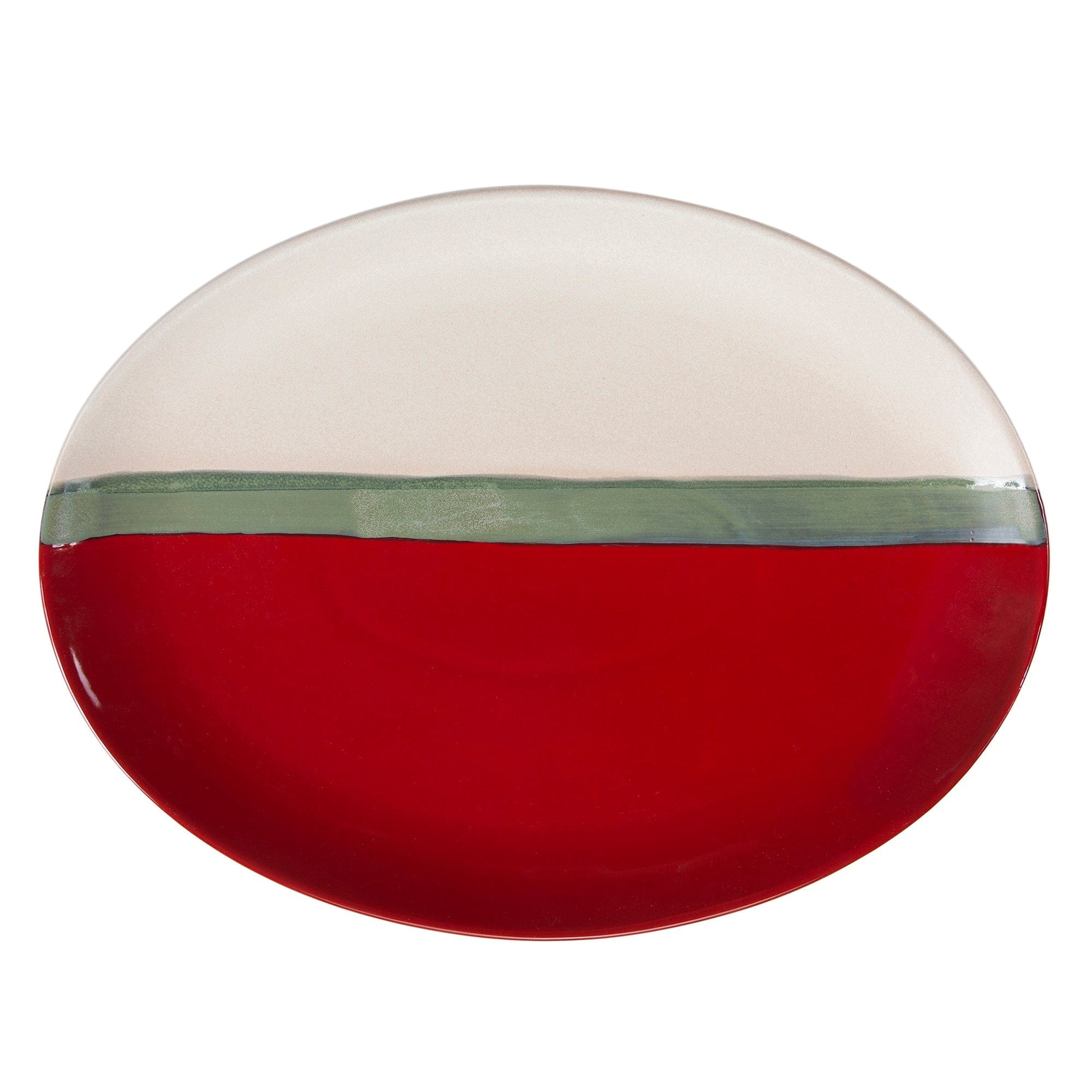 Elegant Ceramic Serving Platter - Handcrafted Dinnerware for Entertaining, Appetizers & Cheese Boards - Perfect for Parties, Weddings & Home Decor