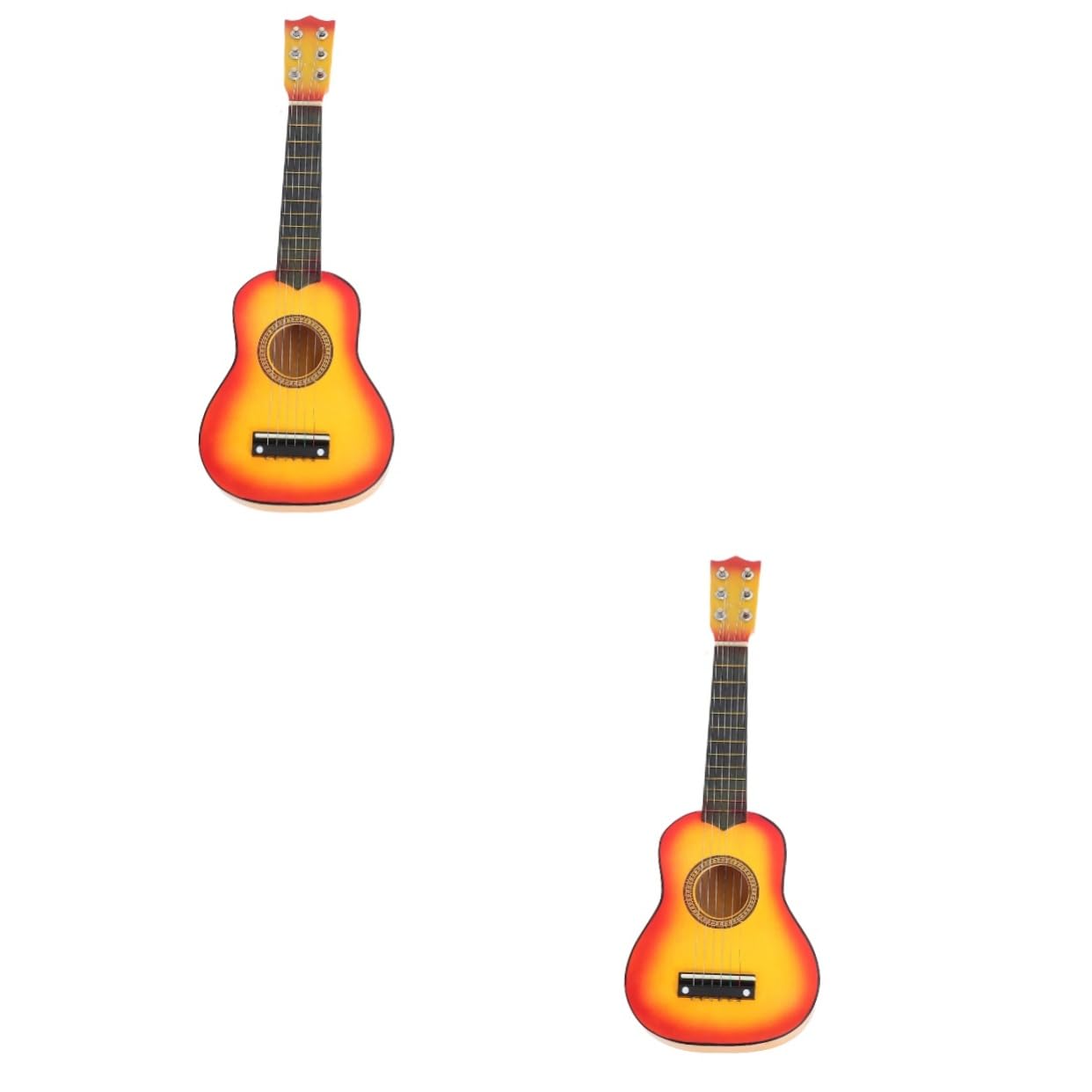 Vaguelly 2-Piece Kids Guitar Toy Set - Educational Musical Instrument for Toddlers, Mini Ukulele & Guitar Learning Toys for Children - Perfect for Birthday Gifts, Early Music Education & Pretend Play