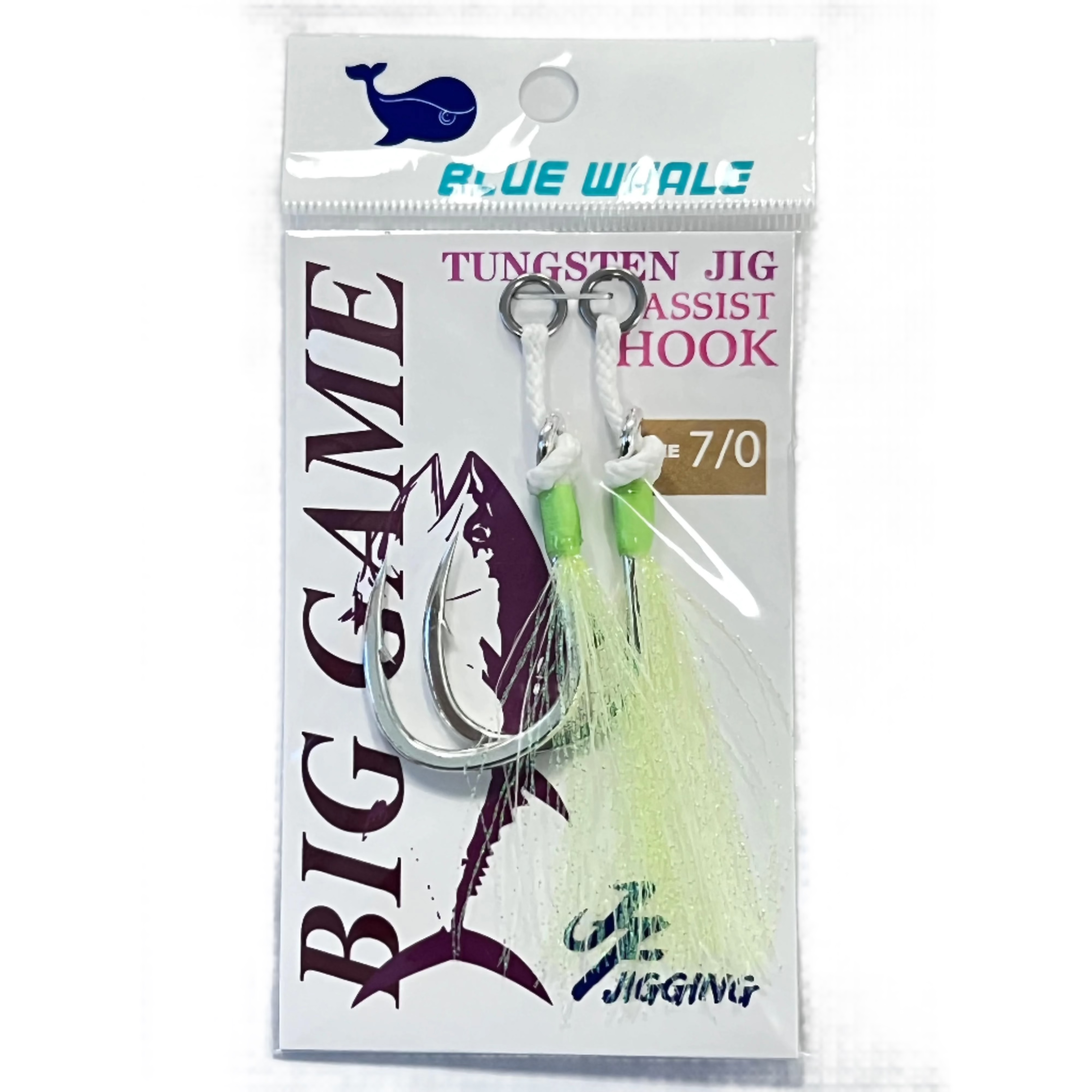 JF Jigging Tungsten Jig Assist Hooks - Premium Saltwater Fishing Lures for Tuna, Grouper & Snapper - Perfect for Deep Sea Jigging & Offshore Angling