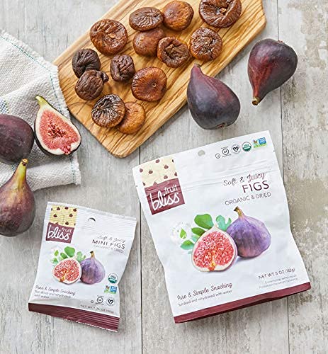 Organic Turkish Figs Dried Fruit Snacks - 6 Pack (5oz Each) | Healthy Natural Snack for Kids & Adults | Perfect for Lunch Boxes, Hiking & Office Snacking