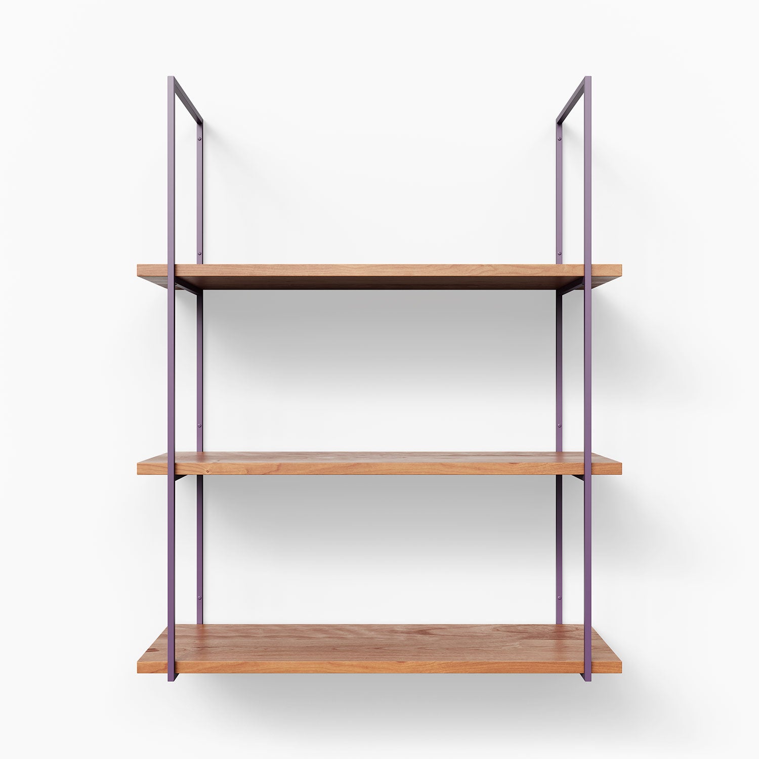 Lloyd Cherry Wood 3-Tier Storage Shelf - Rustic Home Decor for Living Room, Bedroom, or Bathroom Organization