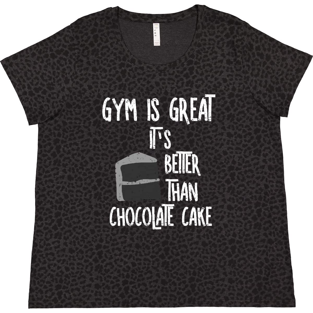 Inktastic Gym is Great White Text Women's Plus Size T-Shirt - Comfortable Workout & Casual Wear for Fitness Enthusiasts