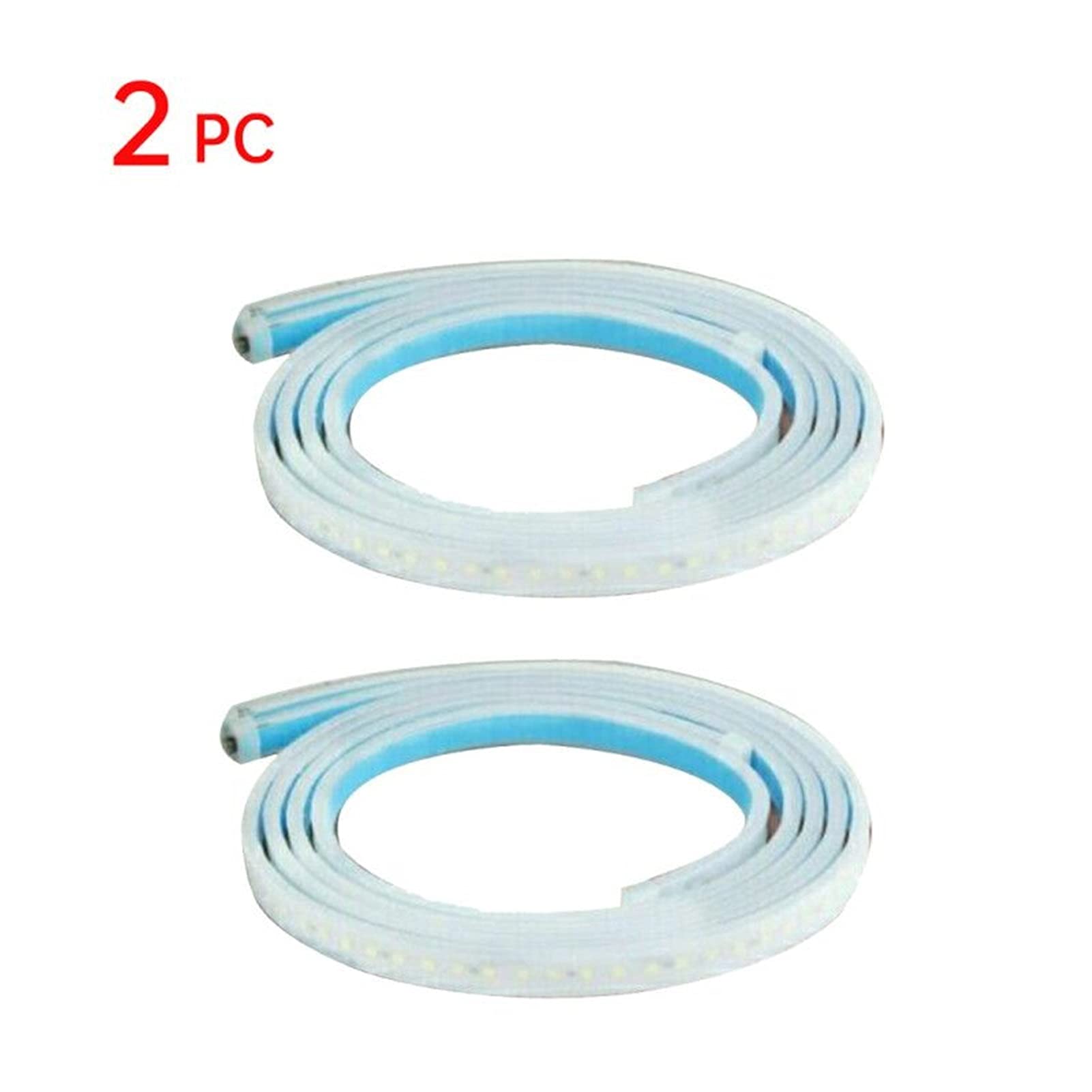 12V Waterproof LED Car Interior Door Welcome Light Strip - 120cm Safety Warning Strobe Signal Lamp for Auto Decoration & Ambient Lighting (2pcs, Multi-Color) | Perfect for Night Driving, Vehicle Customization & Interior Enhancement