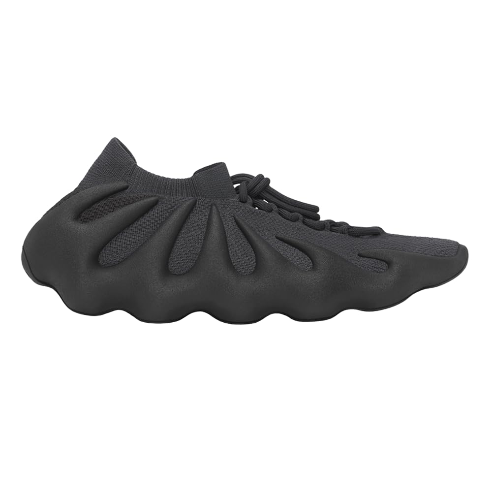 Adidas Men's Yeezy 450 Lace-Up Sneakers - Black Casual Running Shoes for Gym, Streetwear & Everyday Comfort