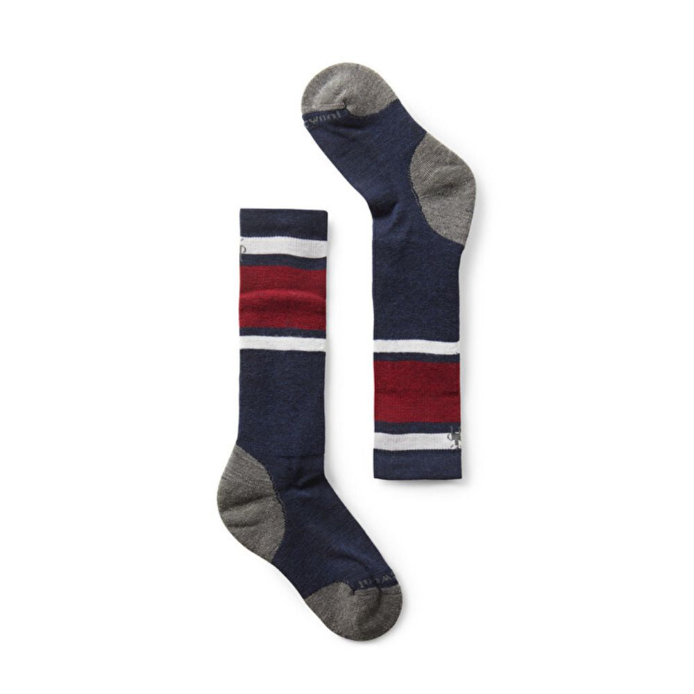 Smartwool Kids Winter Sport Full Cushion Ski Socks - Striped Design for Warmth & Comfort - Perfect for Skiing, Snowboarding & Cold Weather Activities
