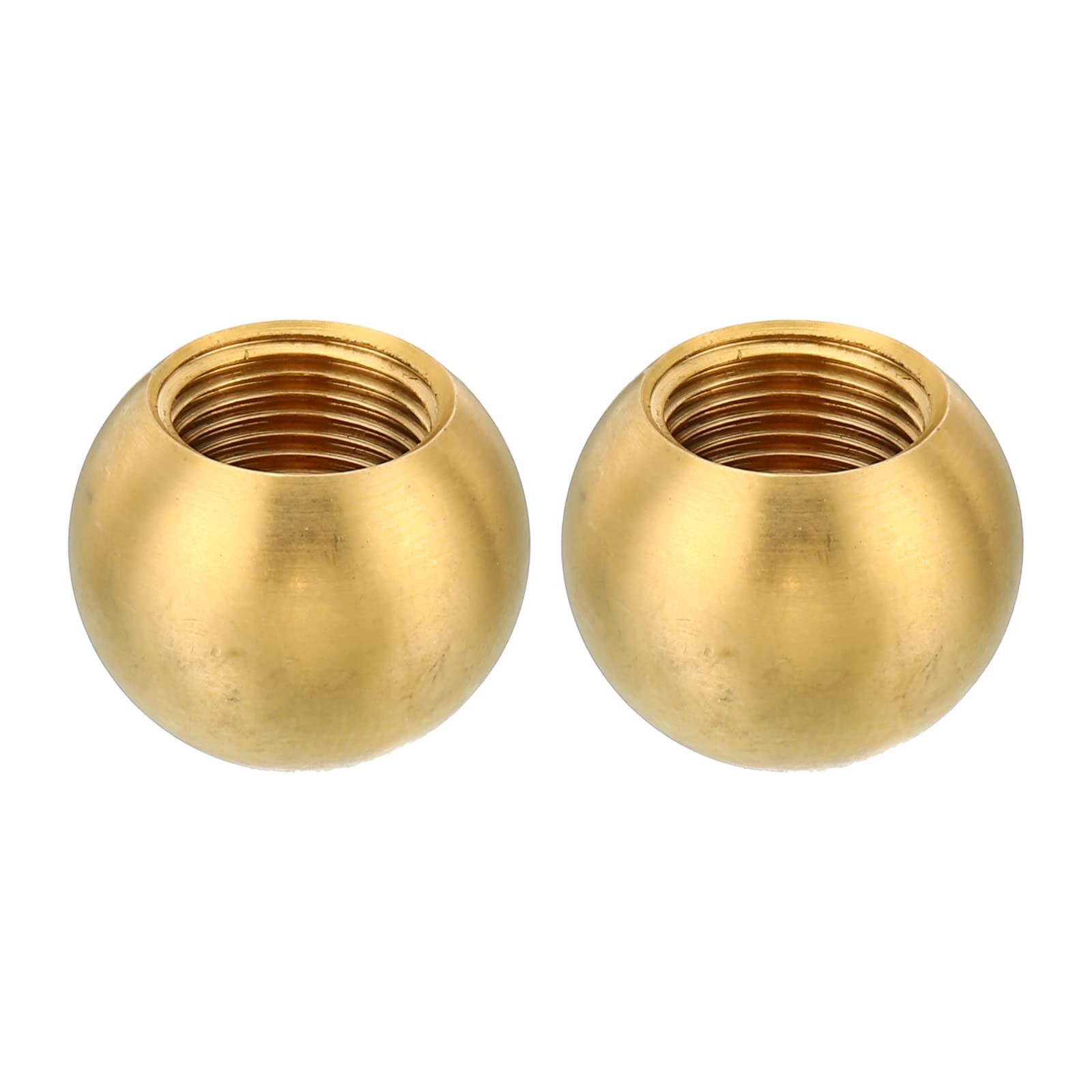 Brass Lamp Finials Cap Knob M12x1 Thread - 2 Pack Decorative Screw Caps for Lighting Fixtures & Furniture - Perfect for Table Lamps, Floor Lamps & Chandeliers