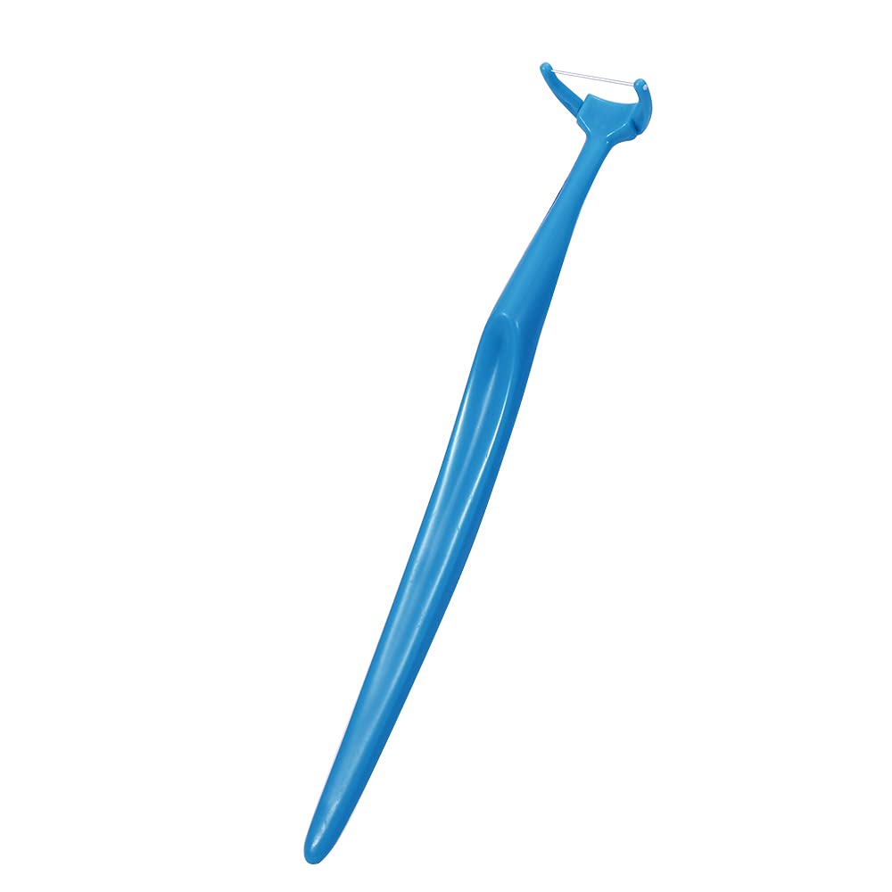 Eco-Friendly Reusable Dental Floss Holder with 100 Replacement Heads - Portable Teeth Cleaning Tool for Travel & Home Oral Care