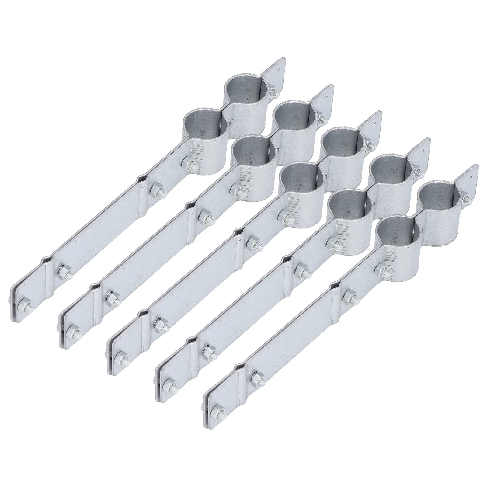 5-Pack Heavy Duty Iron Poultry Water Pipe Clips - Chicken Water Line Hangers & Fixing Clamps for Farm Coops, Chicken Runs, and Livestock Watering Systems (Durable Farm Accessories)