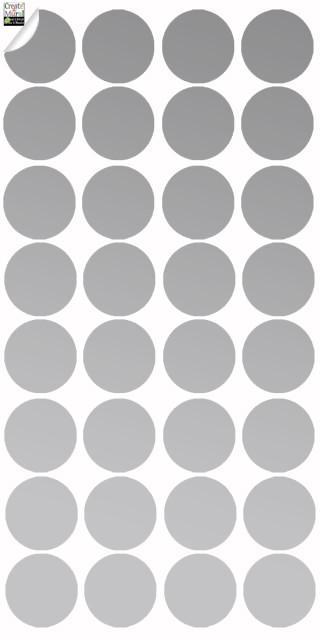 Metallic Silver Wall Decals - Premium Self-Adhesive Room Dots for Home & Office Decor | Perfect for Bedrooms, Living Rooms, Kids Rooms & Nursery Walls