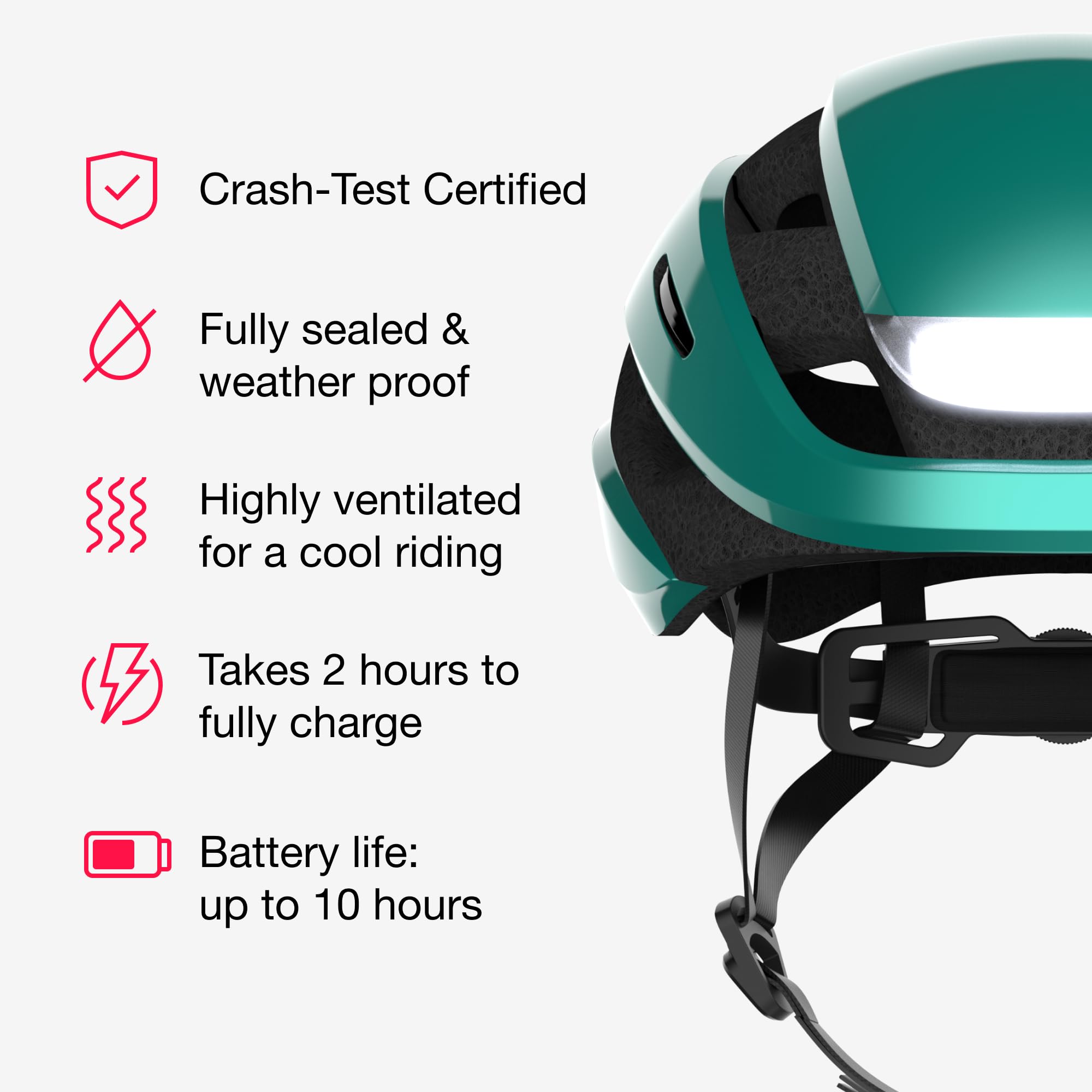 Lumos Ultra Smart Bike Helmet with LED Front & Rear Lights, Turn Signals, Bluetooth - Safety Cycling Helmet for Adults Men & Women - Perfect for Night Riding, Commuting & Urban Cycling