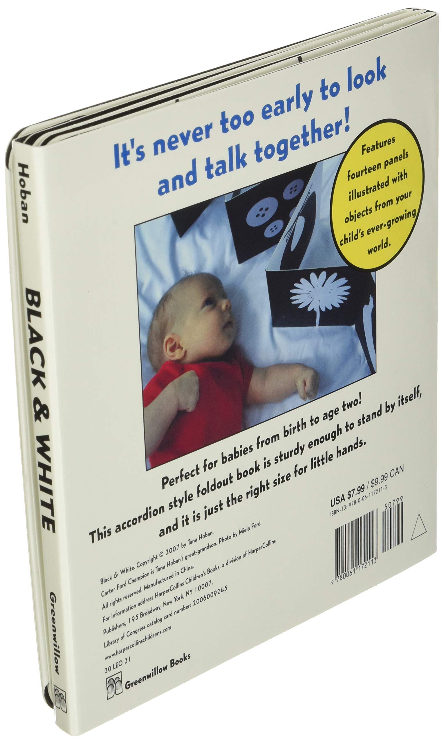 High Contrast Black & White Board Book for Newborn Babies - Perfect for Early Visual Development & Baby Shower Gifts