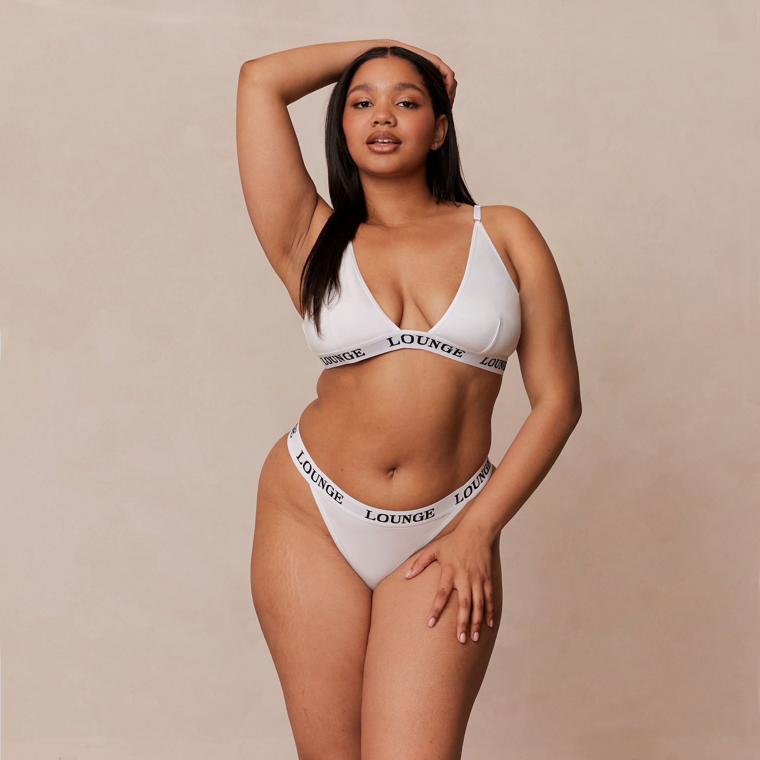 Bamboo Triangle Bra - All White | Eco-Friendly Women's Lingerie | Perfect for Yoga, Lounge & Everyday Wear
