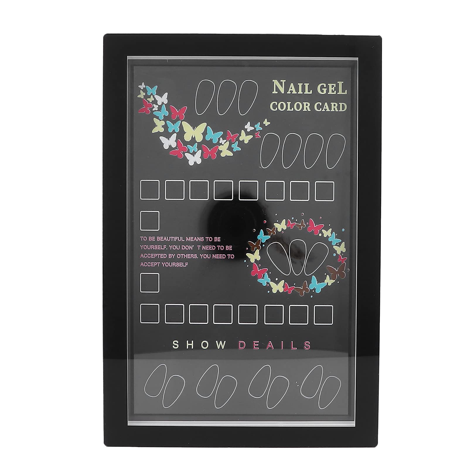 36 Colors Nail Art Book - Professional Nail Tip Design Display Board Chart for Gel Polish Color Selection - Perfect for Nail Salons, DIY Manicures & Nail Art Inspiration