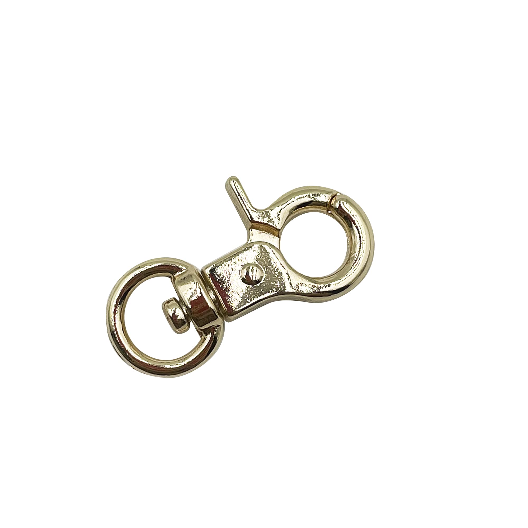 10 Pack Antique Gold Lobster Clasps - Oval Swivel Trigger Clips Hooks for Bags, Belts & Leathercraft - Secure Fasteners for Purses, Jewelry & DIY Projects (Gold, PT104)