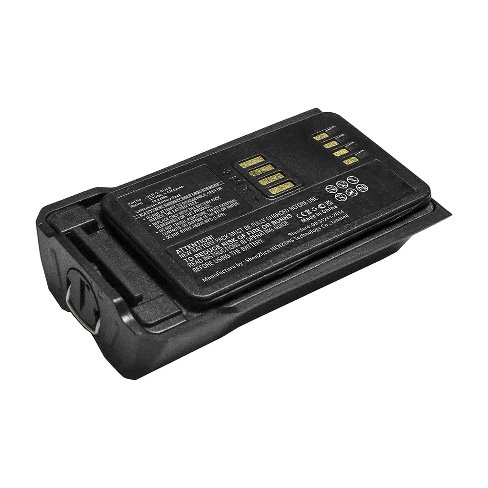 Synergy Digital 2-Way Radio Battery - 5200mAh Li-ion Replacement for EADS BLN-6 Walkie Talkie Battery (3.7V, Long Lasting Power) - Perfect for Construction, Security & Outdoor Adventures