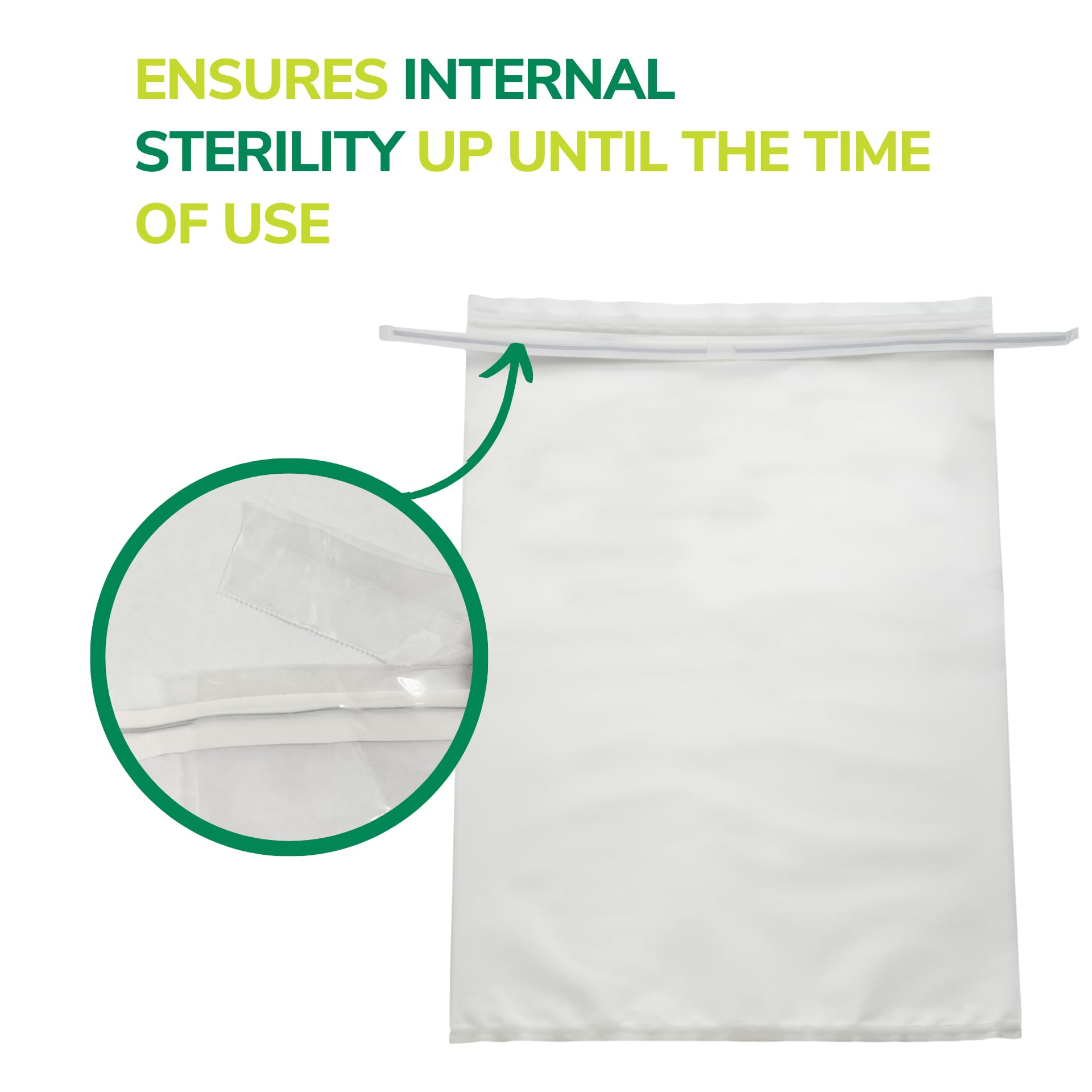 Sterile EPL-5590 TWIRL'EM Polyethylene Sampling Bags - 22 oz Capacity, 3 mil Thick, 5.5