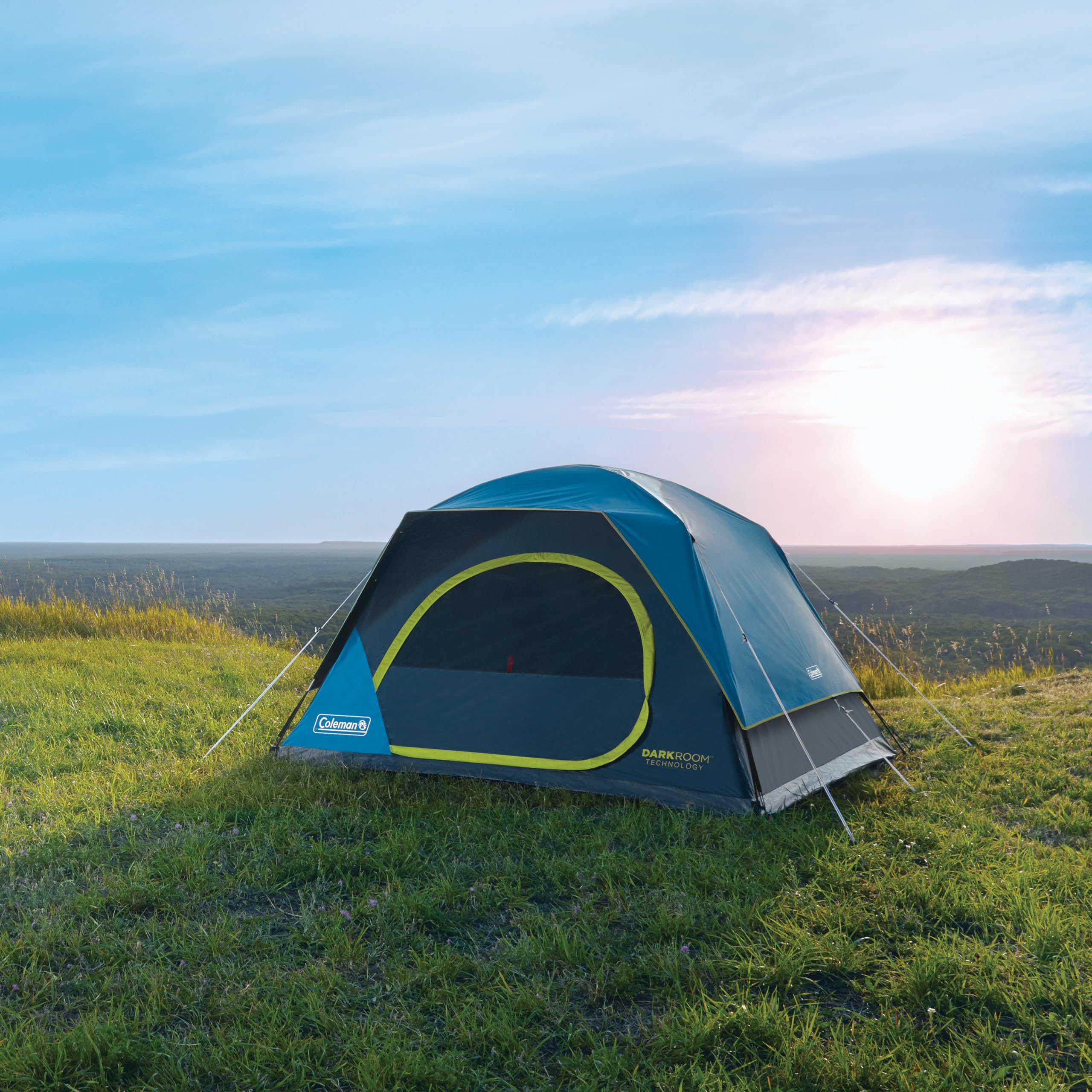 Coleman 8-Person Dark Room Skydome Camping Tent - Spacious Family Tent with Blackout Technology for Camping, Hiking & Outdoor Adventures