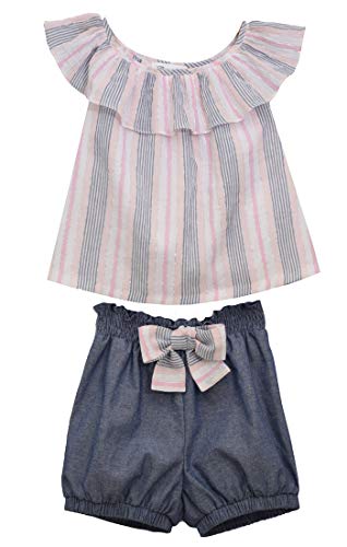 Blue - Striped Chambray