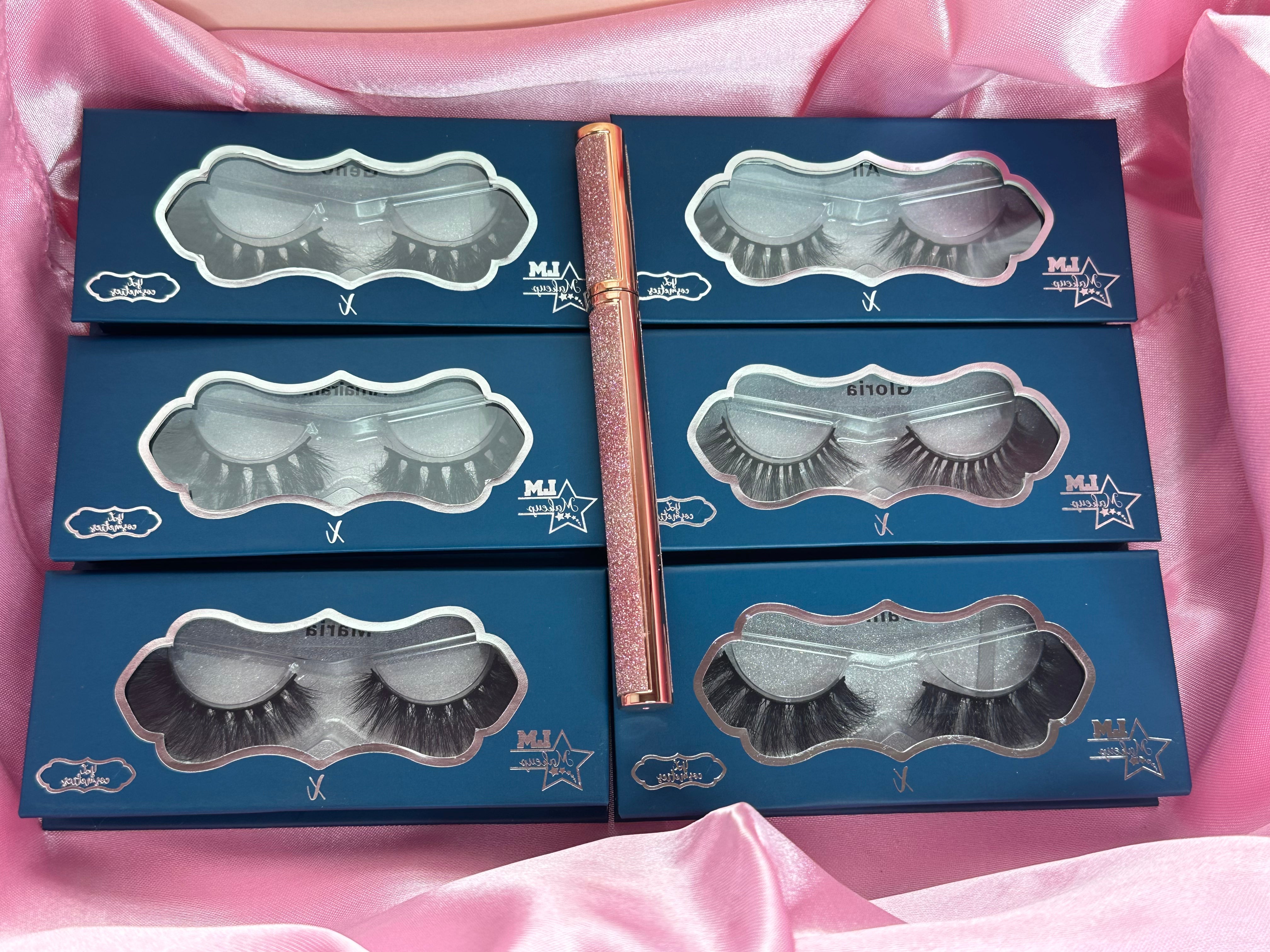 LM Lash Bundle with Lash Pen - Professional Eyelash Extension Kit for Salon & Home Use - Perfect for DIY Lash Lovers & Beauty Professionals