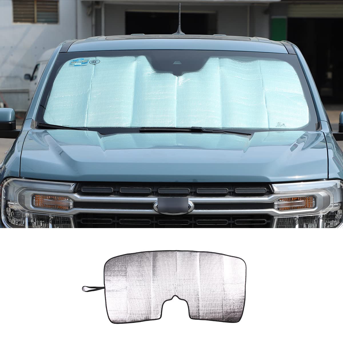 2022-2025 Ford Maverick Foldable Car Windshield Sunshade - UV Reflective Sun Visor Protector for Heat & Glare Reduction | Perfect for Summer Parking & Road Trips