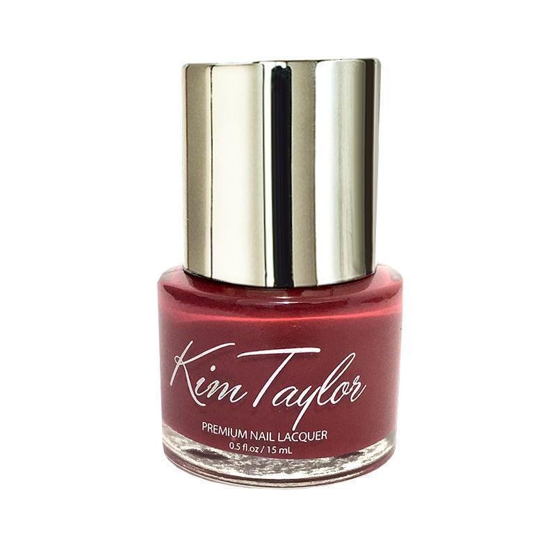 Kim Taylor Nail Polish - Dark Coral Shade, Long-Lasting & Chip-Resistant Formula for Salon-Quality Manicures at Home | Perfect for Parties, Weddings & Everyday Wear