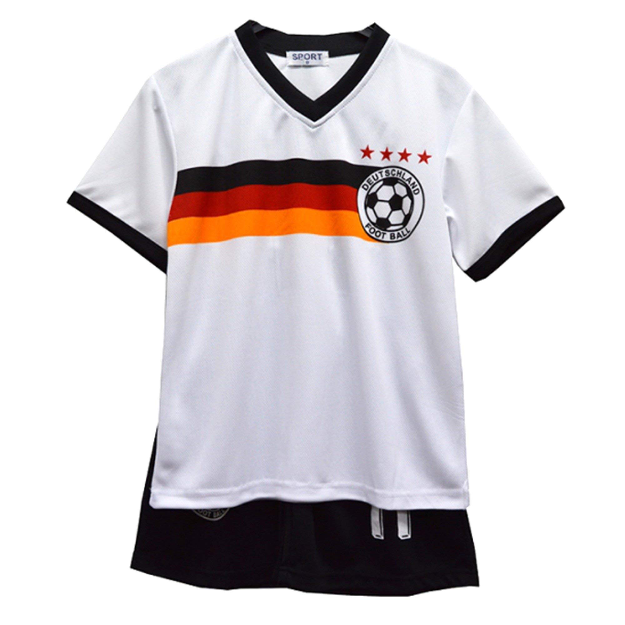 **Boys & Girls Football Kit Set - Summer Shorts & Top Vest for Kids Ages 2-14 - Perfect for Youth Soccer Practice & Games**