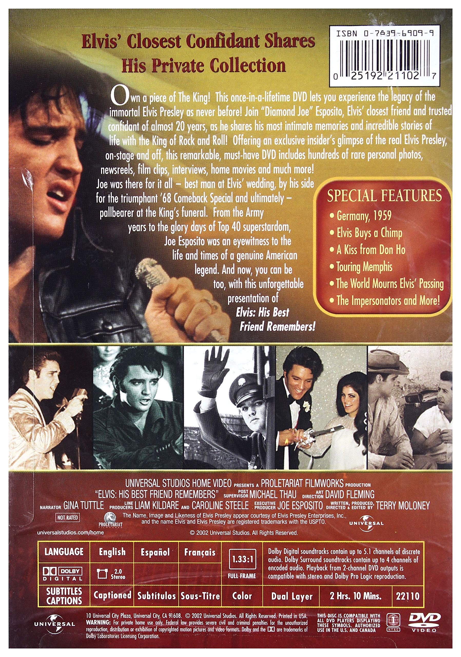 Elvis Presley - His Best Friend Remembers DVD | Rare Documentary & Exclusive Interviews | Perfect for Elvis Fans and Music History Enthusiasts
