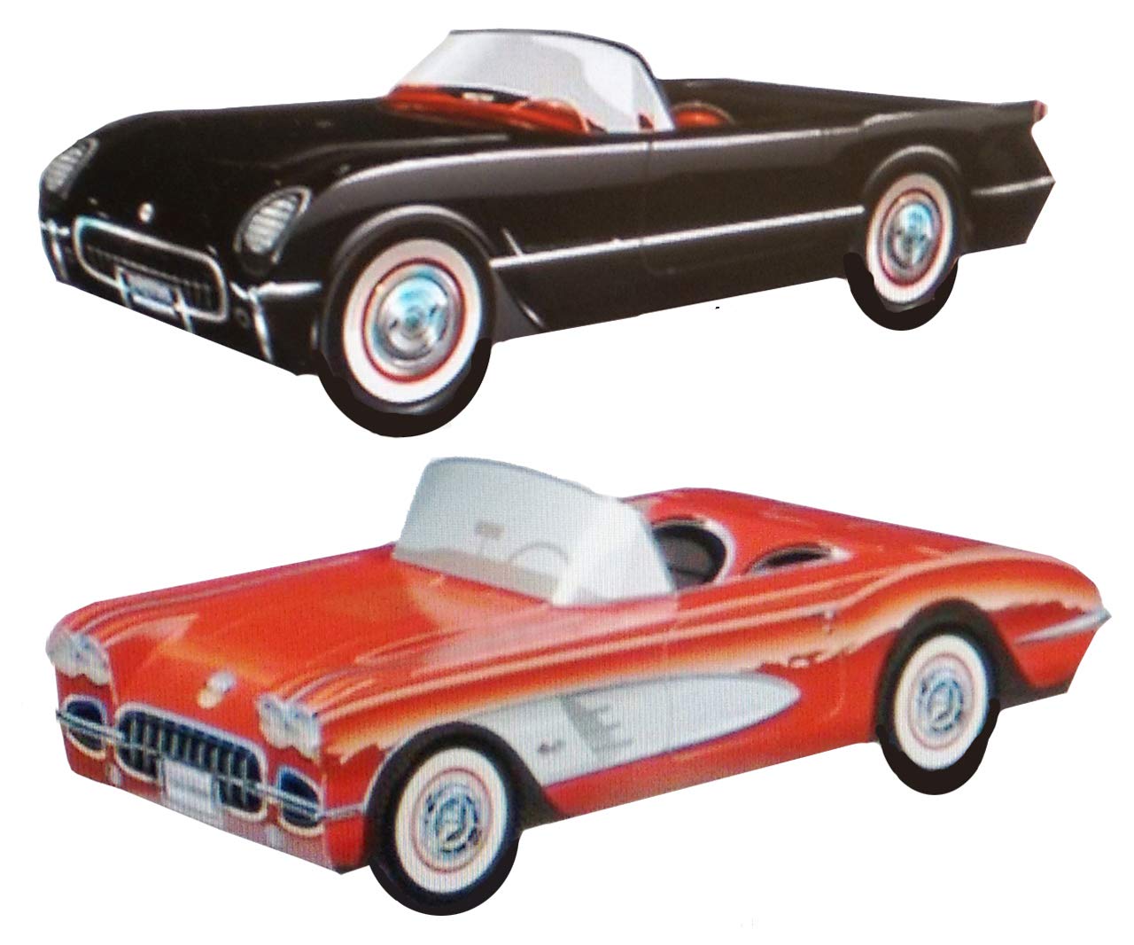 12 Classic Corvette Car Themed Party Food Boxes - Corvette Collection for Birthday, Car Show & Themed Events