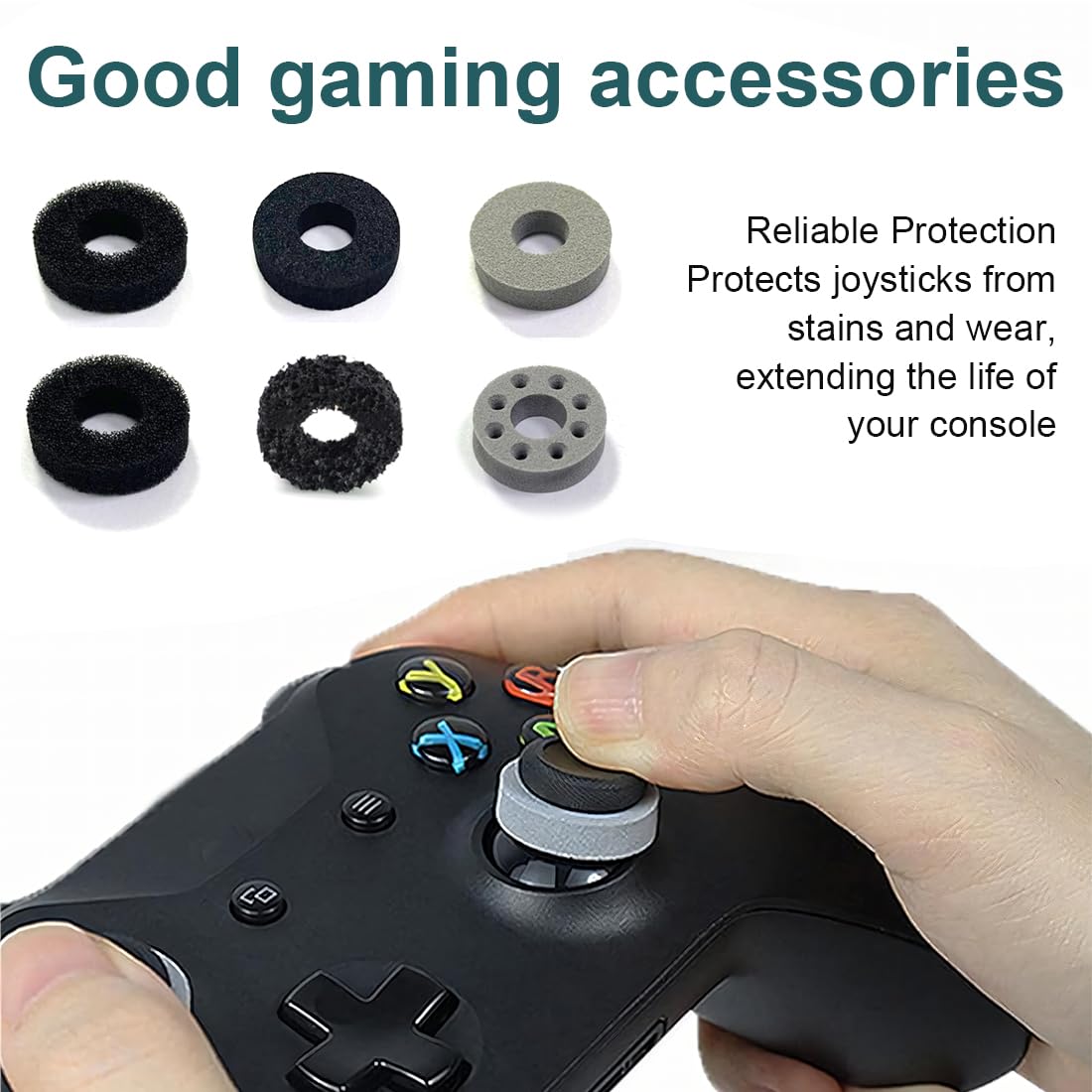 JTKREW 18-Pack Assist Grips for PS5 Controller - Compatible with Steam Deck, PS4, Xbox Series X/S, Xbox One, Switch OLED & Pro Controller - Thumbstick Cushions with 4 Hardness Levels for Enhanced Gaming Precision (Perfect for FPS, Racing & Fighting Games)