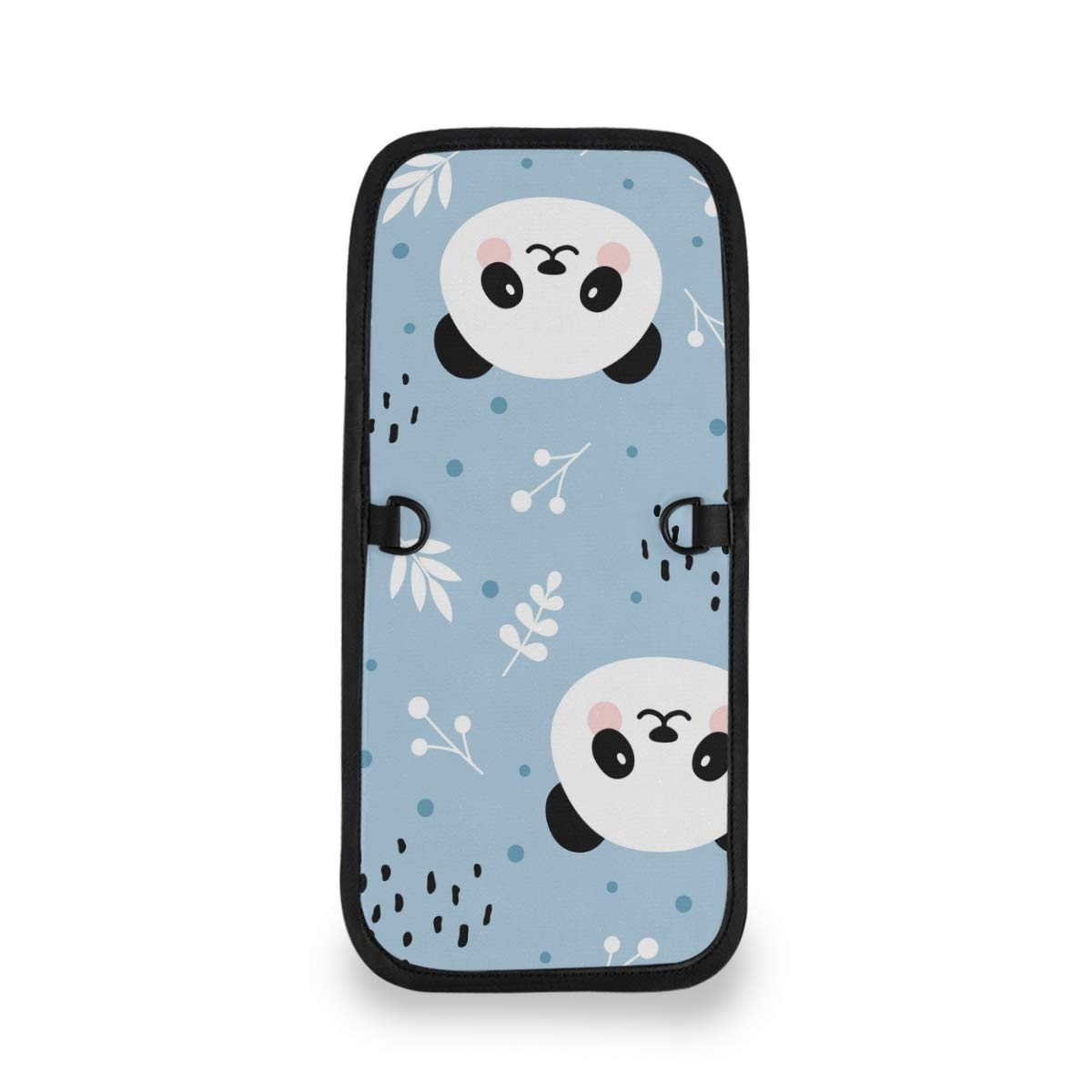 ALAZA Cute Panda Leaf Print RFID Blocking Crossbody Wallet Purse - Small Phone Bag with Credit Card Slots & Passport Holder - Perfect for Travel, Shopping, and Daily Use