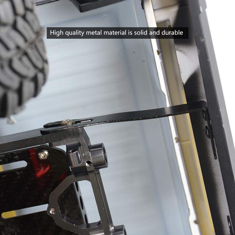 4Pcs RC Car Shell L-Bracket with Magnet for SCX10 1/10 Scale RC Crawler - Durable Replacement Body Mount Brackets for Off-Road RC Vehicle Accessories (Perfect for Trail Crawling & Rock Racing)