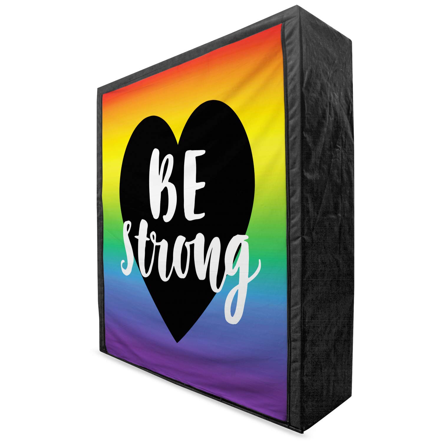Ambesonne Pride Portable Fabric Wardrobe - LGBTQ+ Clothing Organizer with Shelves, 59