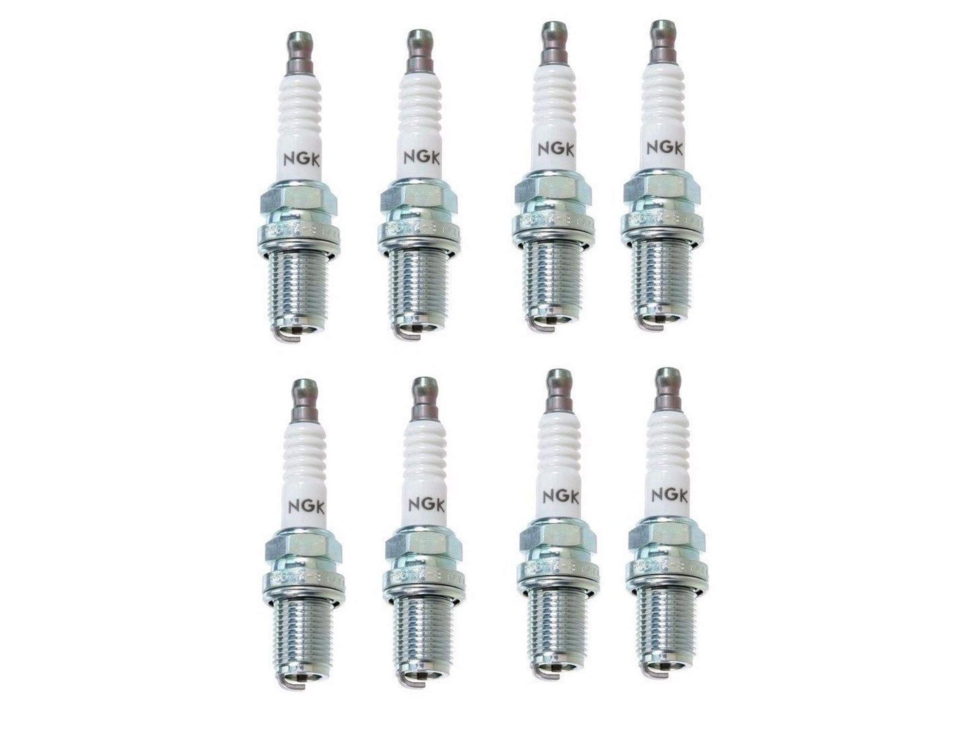 NGK R5671A-8 4554 V Power Racing Spark Plugs - Set of 8 Iridium Plugs for Turbocharged & Supercharged Engines - High Performance Spark Plugs for Racing, Drag, Nitrous & Track Use - Perfect for Mustang, Camaro, Corvette & Import Tuners