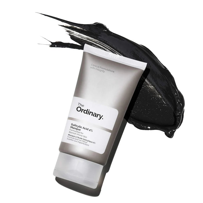 The Ordinary Salicylic Acid 2% Facial Mask - Exfoliating & Pore Minimizing Treatment for Acne-Prone Skin - Perfect for Nighttime Skincare Routine