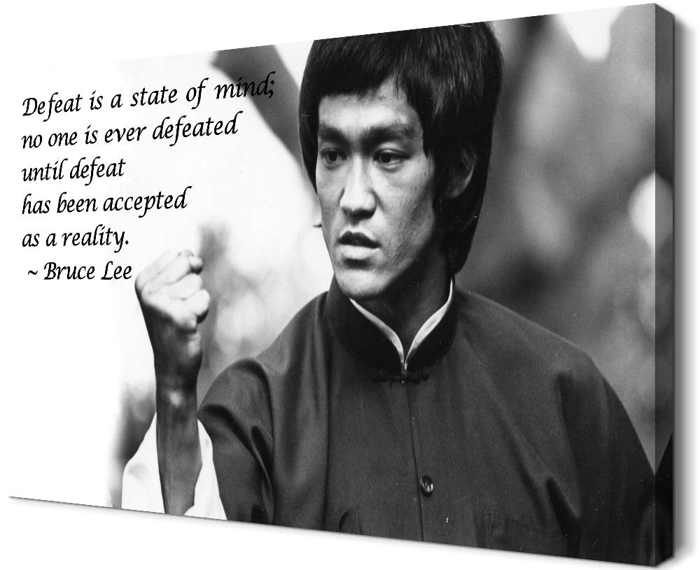 Kung Fu Motivational Quote Wall Art Poster - 28''H x 40''W Inspirational Decor for Gym, Home & Office - Perfect for Martial Arts Studios, Fitness Centers & Workspace Motivation