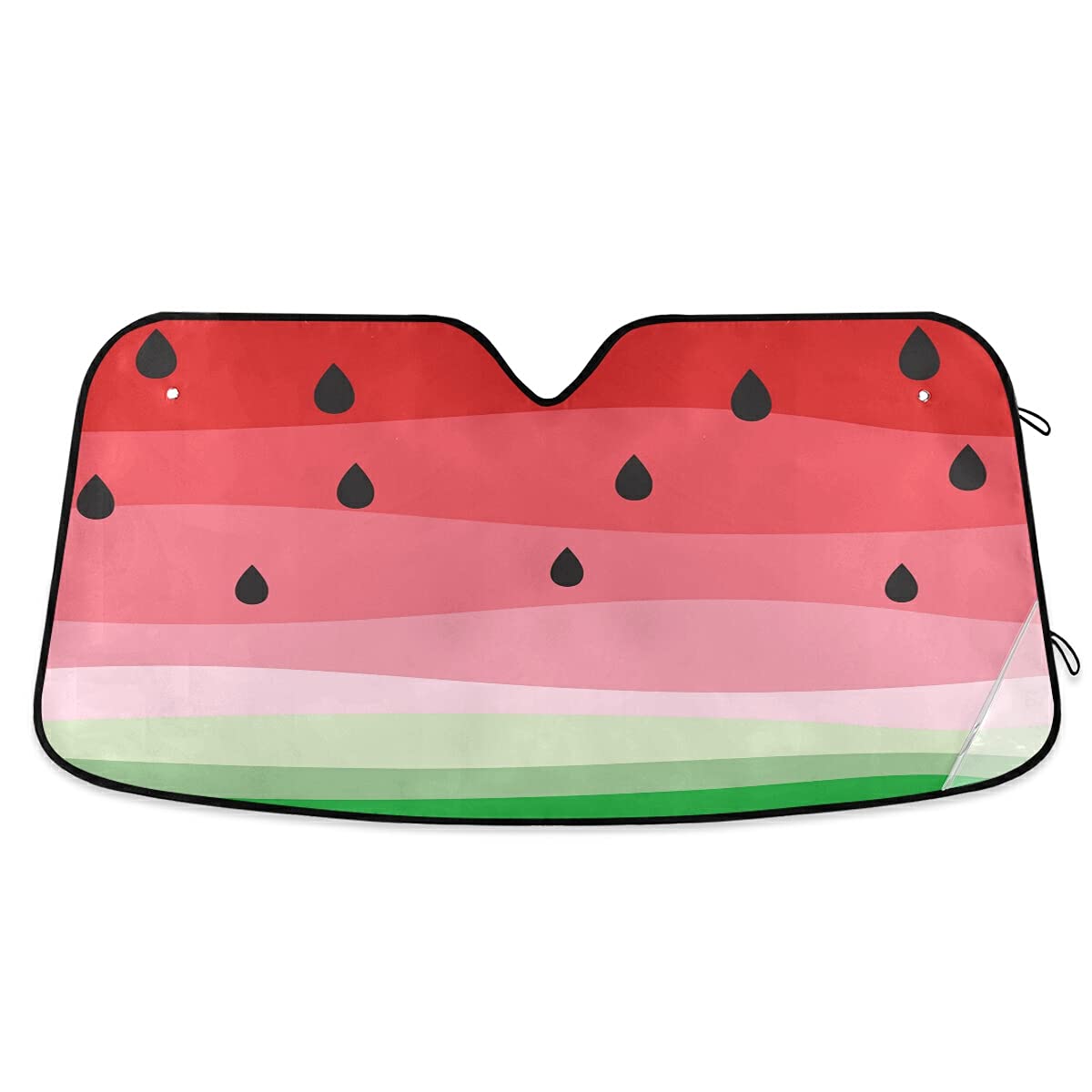 Foldable Watermelon Car Windshield Sun Shade - UV Protection & Heat Blocking Sun Visor for Vehicle Front Window | Keep Your Car Cool in Summer Parking