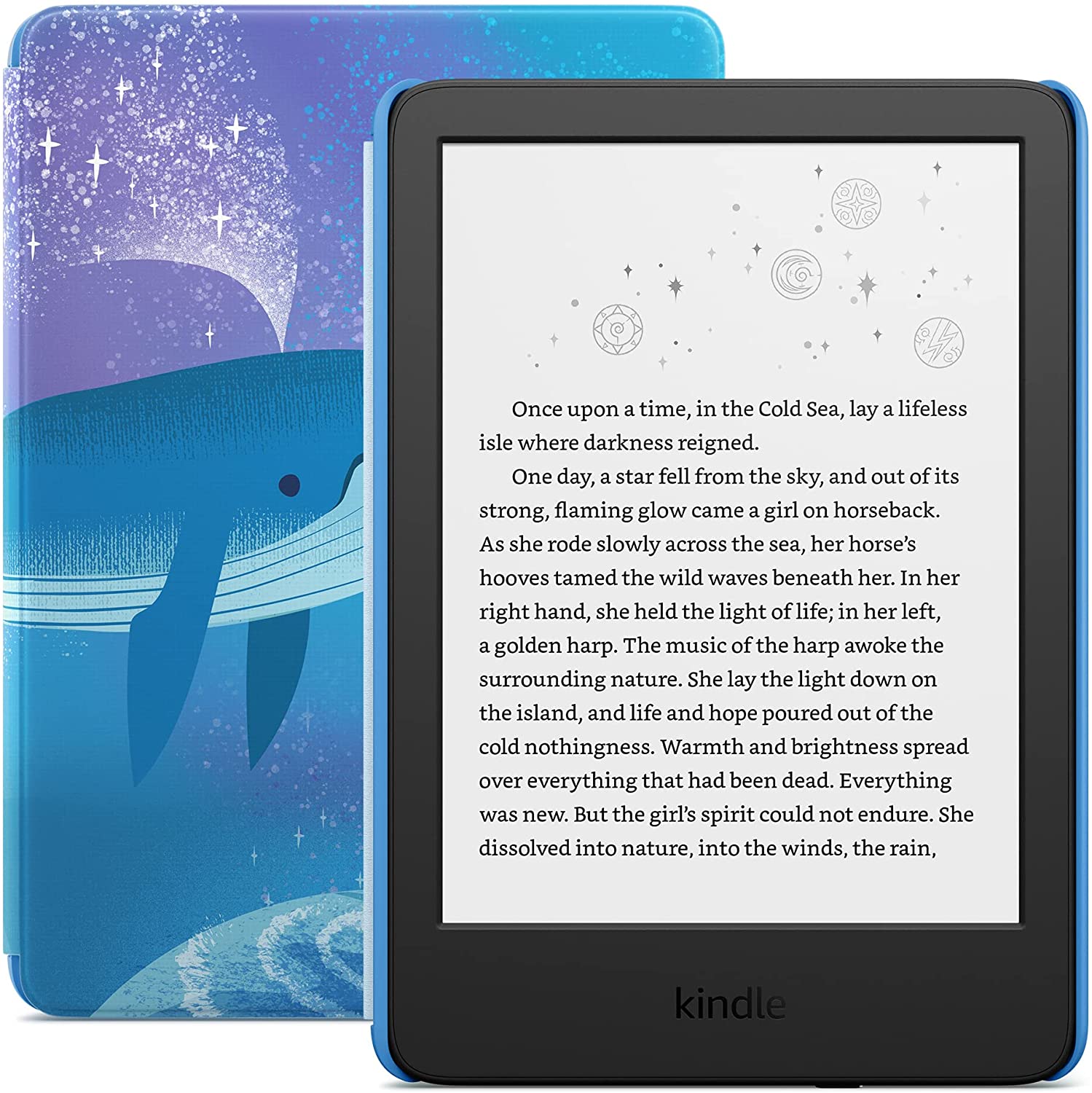 All New Kindle (2022) 16GB E-Reader - Limited Edition Space Whale Design | Perfect for Reading eBooks, Travel & Gifts