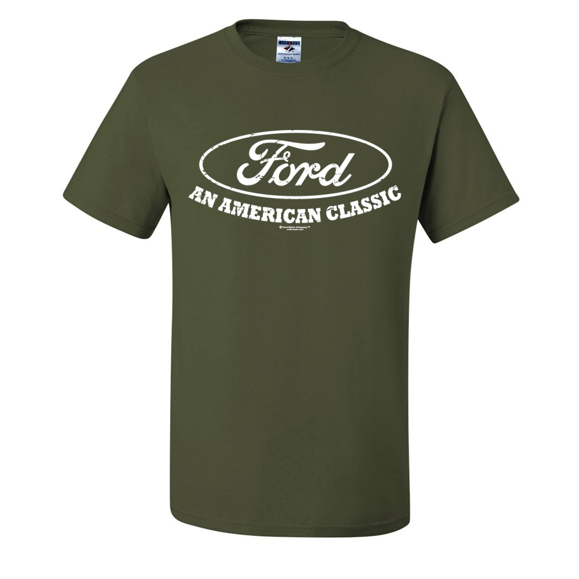 Official Licensed Ford Mustang Vintage Logo T-Shirt for Men - American Classic Muscle Car Tee - Perfect for Casual Wear, Car Shows & Gifts
