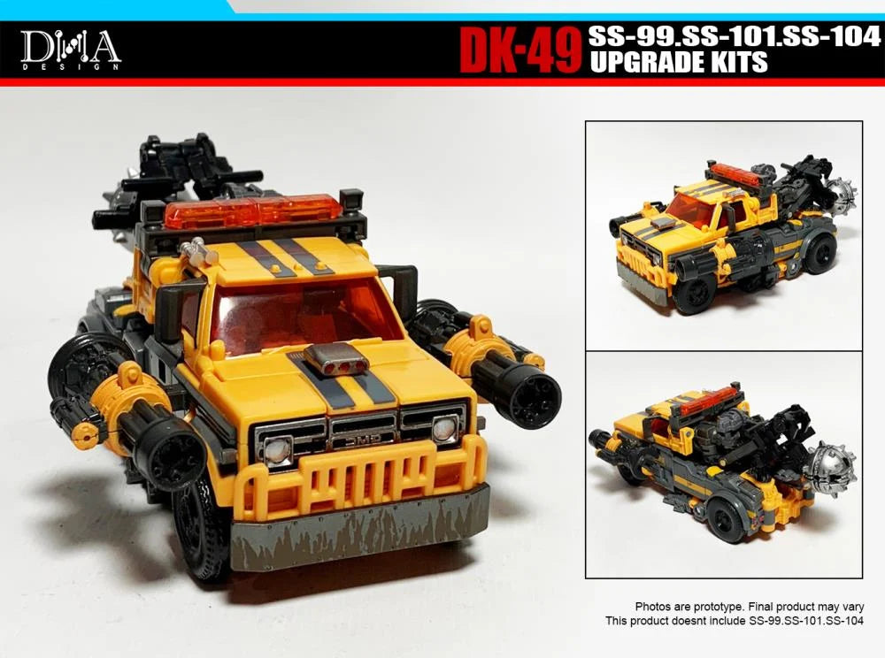 DNA Design DK 49 Upgrade Kit for SS Battletrap, Nightbird & Scourge - Transformers Toy Accessories for Enhanced Display & Customization - Perfect for Collectors & Action Figure Enthusiasts
