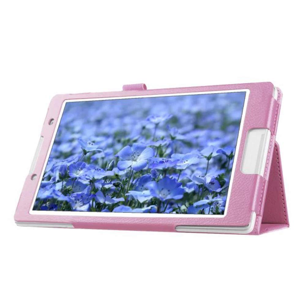 Premium Slim PU Leather Folio Case for Sony Xperia Z4 Tablet 10.1 Inch - 2-Folding Stand Cover with Auto Sleep/Wake Function (Pink) | Perfect for Work, Travel & Home Entertainment